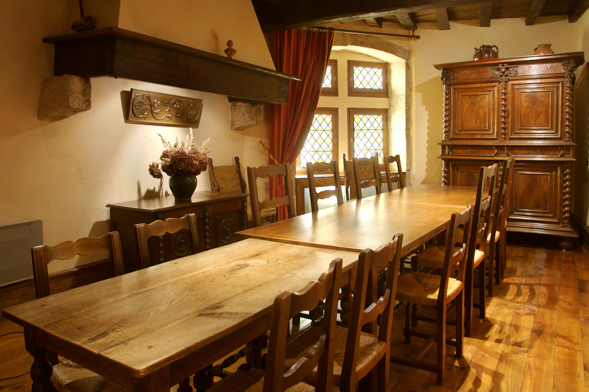 Salle de réunion de caractère de l'Hostellerie du Vieux Pérouges